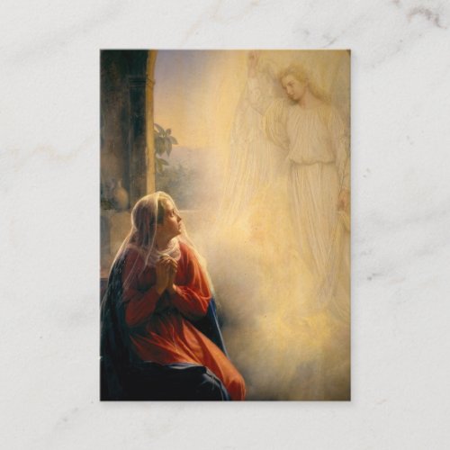 Elegant Annunciate of Mary Religious Prayer Enclosure Card