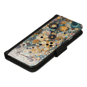 Elegant Antique Art Nouveau Style Floral Style iPhone 8/7 Wallet Case
