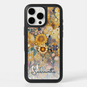 Elegant Antique Art Nouveau Style Floral Style iPhone 16 Pro Max Case