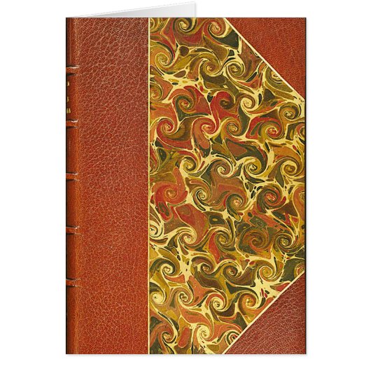 Elegant Antique Book, Ornate Swirl Pattern (Front)