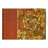 Elegant Antique Book, Ornate Swirl Pattern (Front Horizontal)
