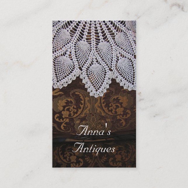 Elegant Antique Business Card (Front)