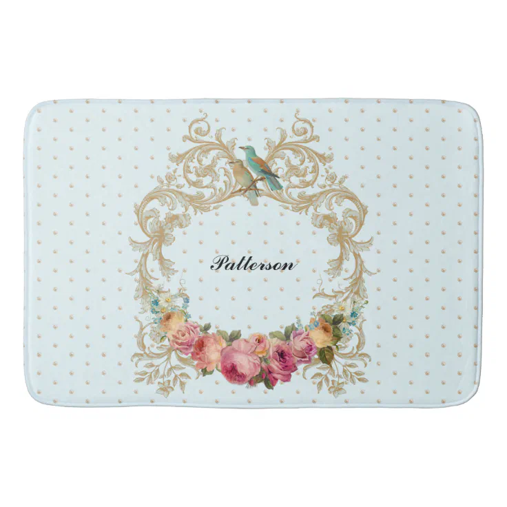 Elegant Antique French Style Bath Mat Zazzle