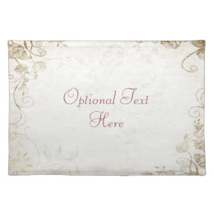 Elegant Antique Gold Placemat