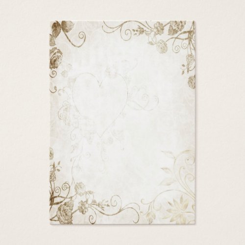 Elegant Antique Gold Vintage Wedding Business Card