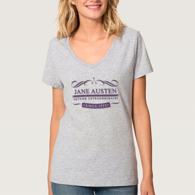 Elegant Antique Jane Austen Badge Tee (Front)