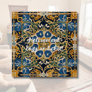 Elegant Antique Tile Retirement Gifts for Her Mom Paperweight
