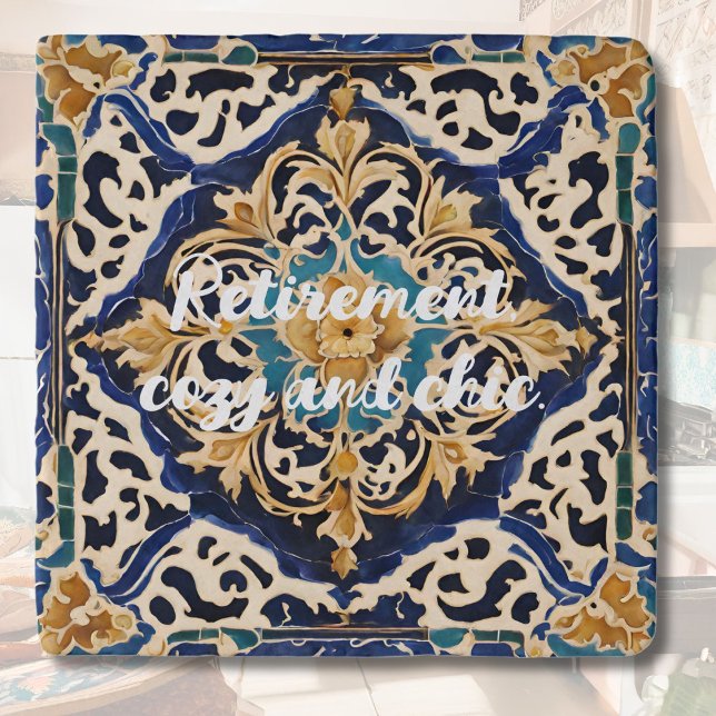 Elegant Antique Tile Retirement Gifts for Mom Her Trivet (Elegant Antique Tile Retirement Gifts for Mom Her)