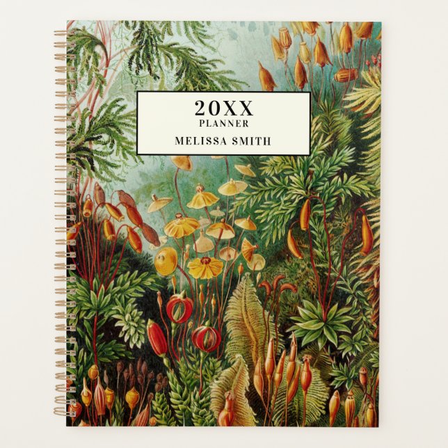 Elegant Antique Vintage Botanical Planner (Front)