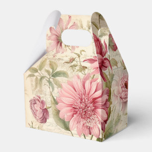 Elegant Antique Vintage French Floral Collage Favor Boxes