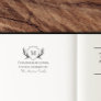 Elegant Antler Shield Monogram Book Belongs To Self-inking Stamp