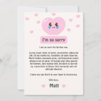 Elegant Apology Card