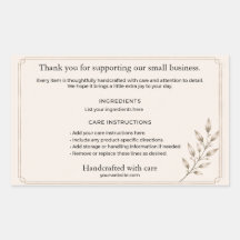 Elegant Apothecary Product Back Label