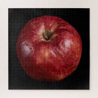 Elegant Apple Collection on Black Jigsaw Puzzle