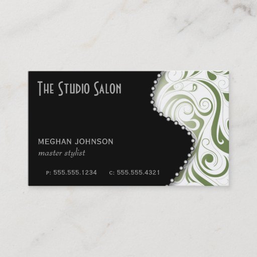 Customizable Elegant Appointment Business Card Sage