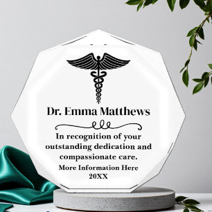 Elegant Appreciation Doctor Acrylic Award