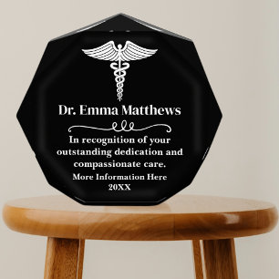 Elegant Appreciation Doctor Black Acrylic Award