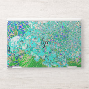 Elegant Aqua and Green Limelight Hydrangea Detail HP Laptop Skin