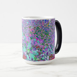 Elegant Aqua and Purple Limelight Hydrangea Detail Color Morph Mug