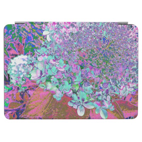 Elegant Aqua and Purple Limelight Hydrangea Detail iPad Air Cover