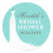 Elegant Aqua Blue Gown Bridal Shower