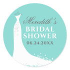 Elegant Aqua Blue Wedding Gown Bridal Shower