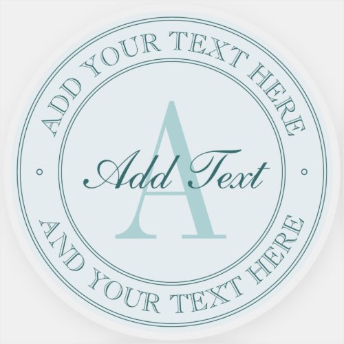 Elegant Aqua_Green Editable Text Transparent Sticker