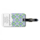 Elegant Arabesque Damask Blue & Green Personalized