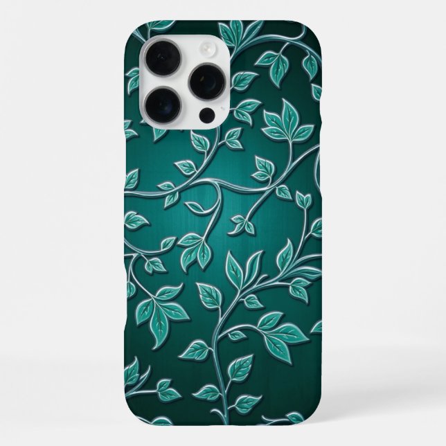 Elegant Arabesque Islamic Vine Pattern Iphone Case (Back)