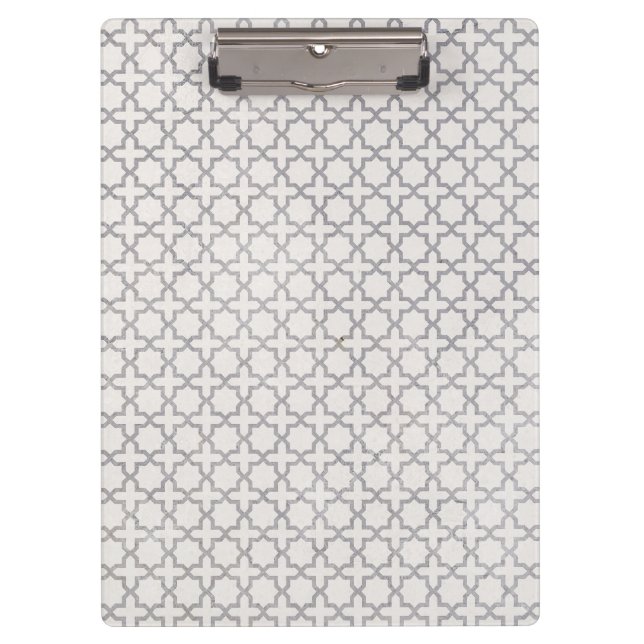 Elegant Arabesque Ornament Clipboard (Front)