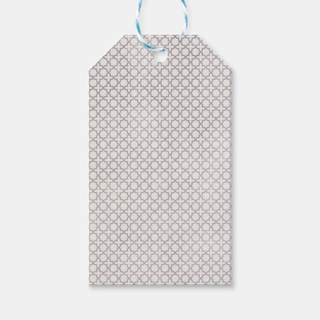 Elegant Arabesque Ornament Gift Tags (Front)