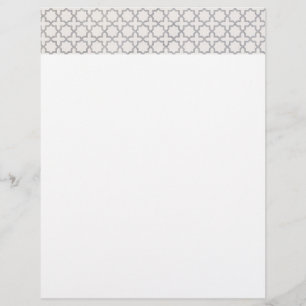 Elegant Arabesque Ornament Letterhead