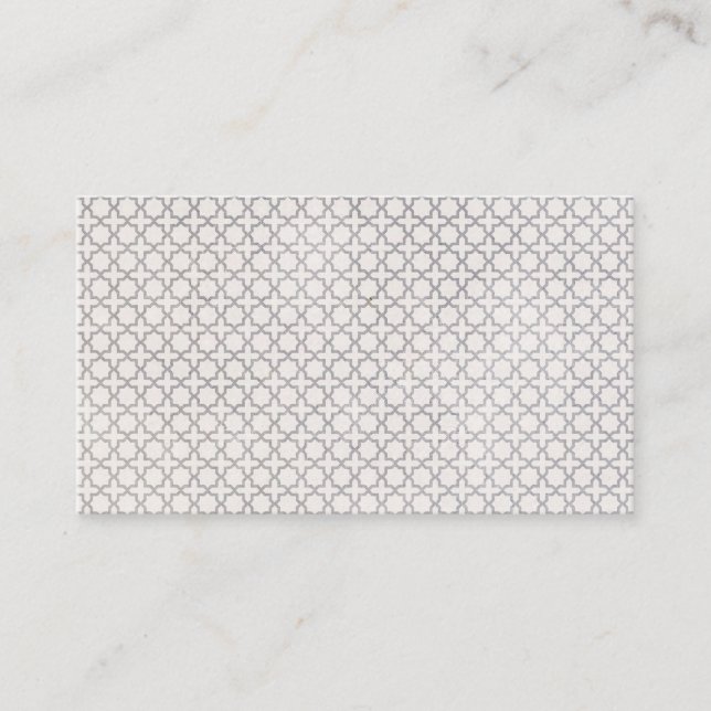 Elegant Arabesque Ornament Place Card (Front)