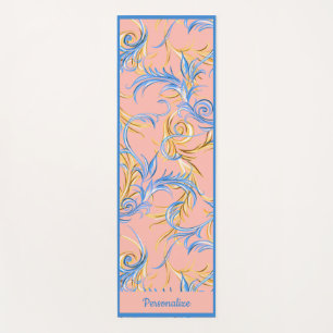 Elegant Arabesque Swirls Zen Yoga Namaste Mat