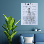 Elegant Arabian White Horse in Snow 2024 Calendar Poster<br><div class="desc">Introducing our enchanting 2024 Calendar Poster, a harmonious blend of functionality and equestrian elegance. This wall calendar poster captures the spirit of each month with breathtaking imagery, featuring a stunning photograph of a Thoroughbred Arabian mare horse gracefully navigating the deep snow in white and grey hues. Perfect for horse lovers...</div>