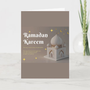 Elegant Arabic Calligraphy Ramadan Wishes Card