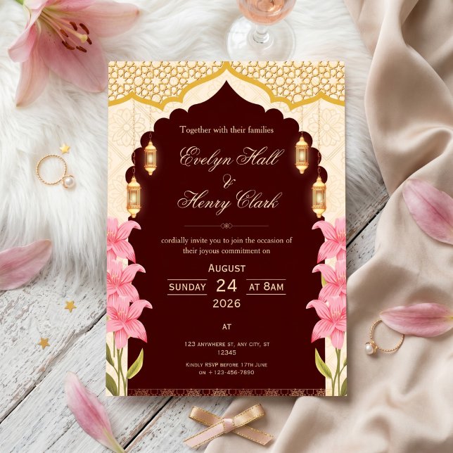 Elegant Arabic Wedding Invitation (Creator Uploaded)