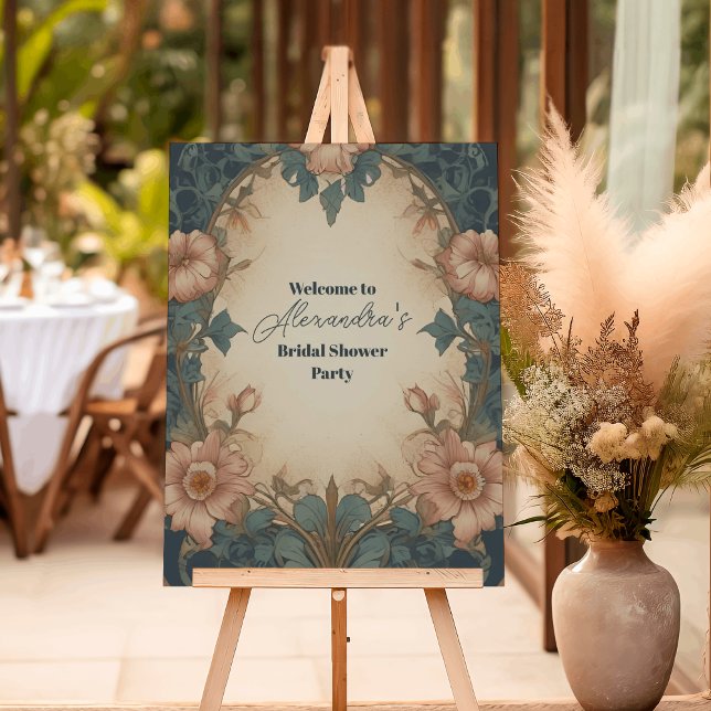 Elegant Arch Art Nouveau Bridal Shower Foam Board (Creator Uploaded)