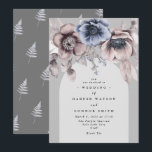 Elegant Arch Light Winter Gray Floral Wedding Invitation<br><div class="desc">Elegant Arch Light Winter Gray Floral Wedding Invitation</div>