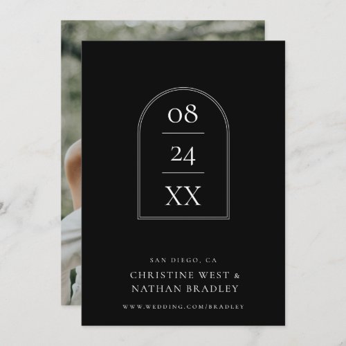 Elegant Arch Modern Simple Save The Date