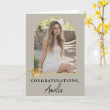 Elegant Arch Photo Graduation Congratulations