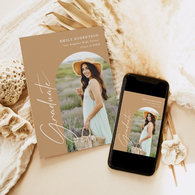 Elegant Arch Photo Graduation  Invitation (Creator Uploaded)