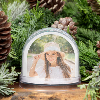 Elegant Arch Photo Winter Snow Globe