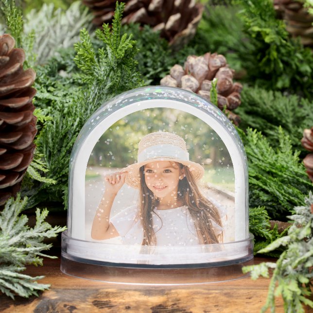 Elegant Arch Photo Winter Snow Globe (Winter)