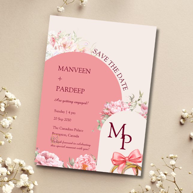 Elegant Arch Save the Date invitation template (Creator Uploaded)