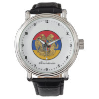 Elegant Armenia Watch & Armenian Flag