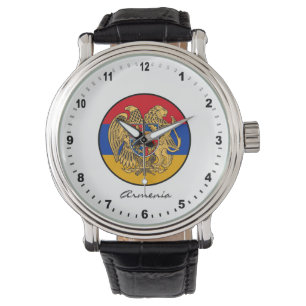 Elegant Armenia Watch & Armenian Flag