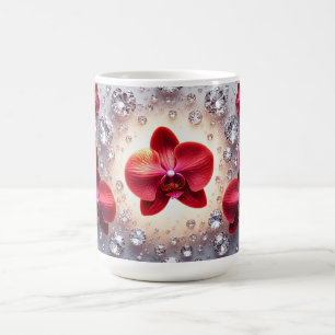 Elegant Arrangement of Red Orchids Coffee Mug