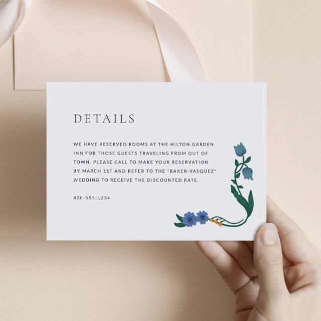 Elegant Art Deco Accommodations Enclosure Card (Creator Uploaded)