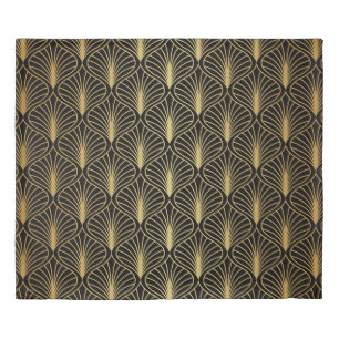 Elegant Art Deco Background. Seamless Abstract Pat Duvet Cover